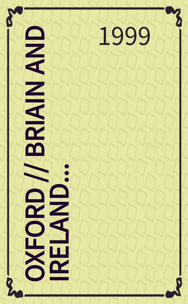 Oxford // Briain and Ireland. .