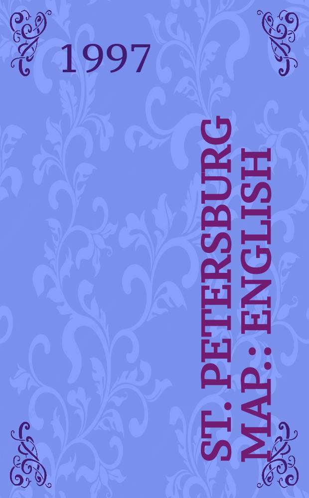 St. Petersburg map. : English / Russian