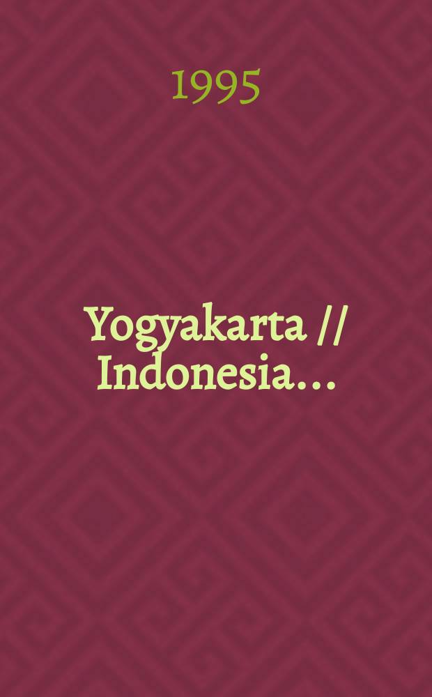 Yogyakarta // Indonesia. .