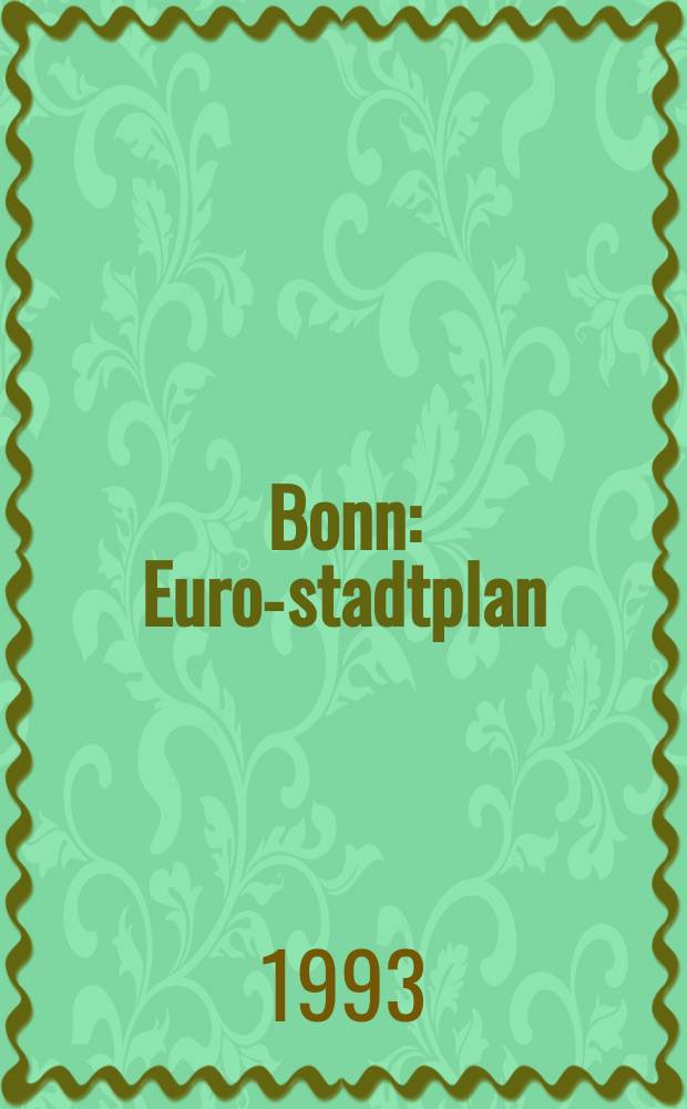 Bonn : Euro-stadtplan