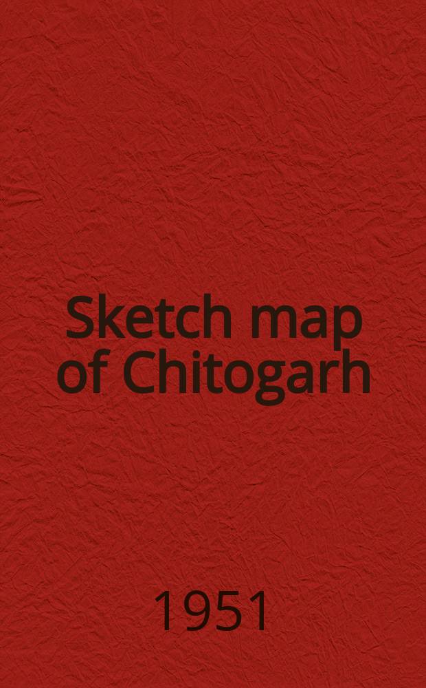 Sketch map of Chitogarh // Джайпур, г. Guide map of Jaipur. .