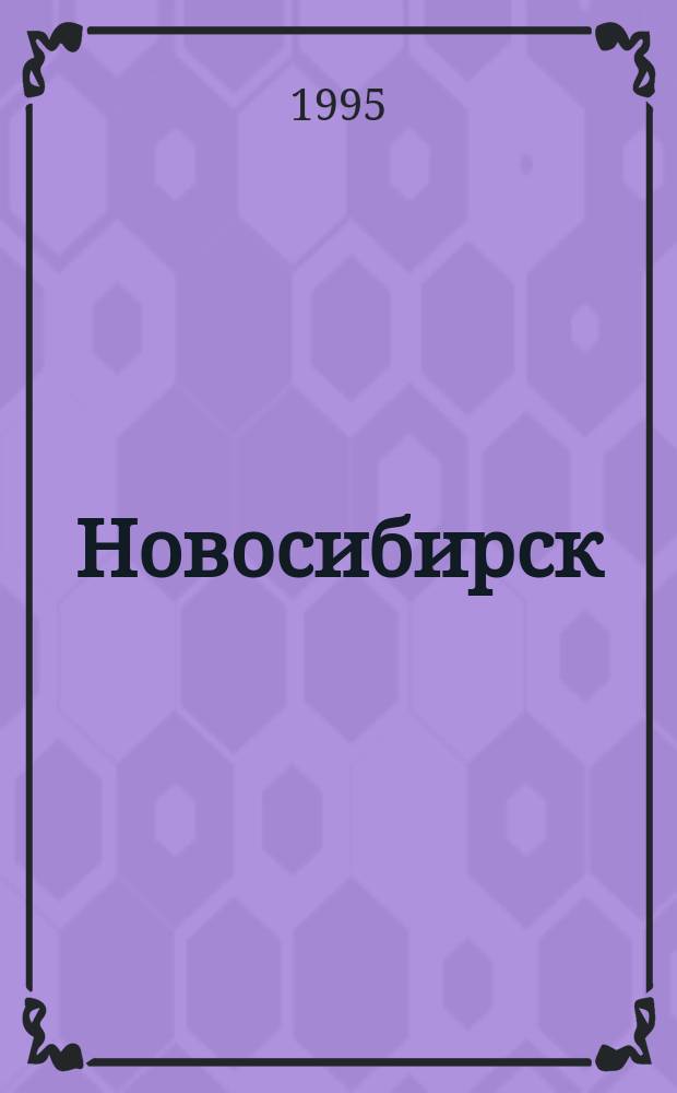 Новосибирск : Схематический план для коммерсантов