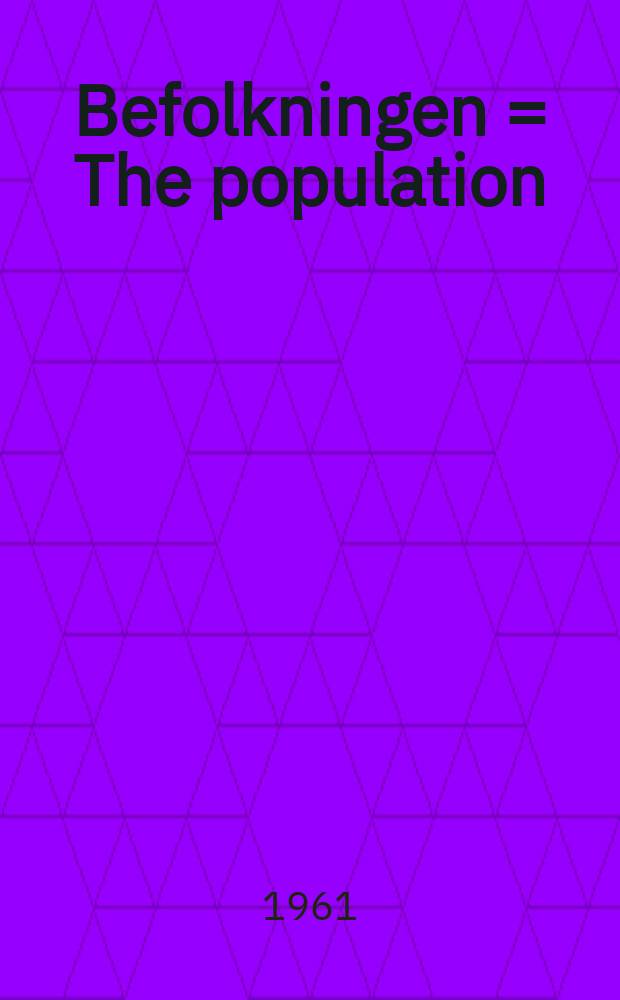 Befolkningen = The population