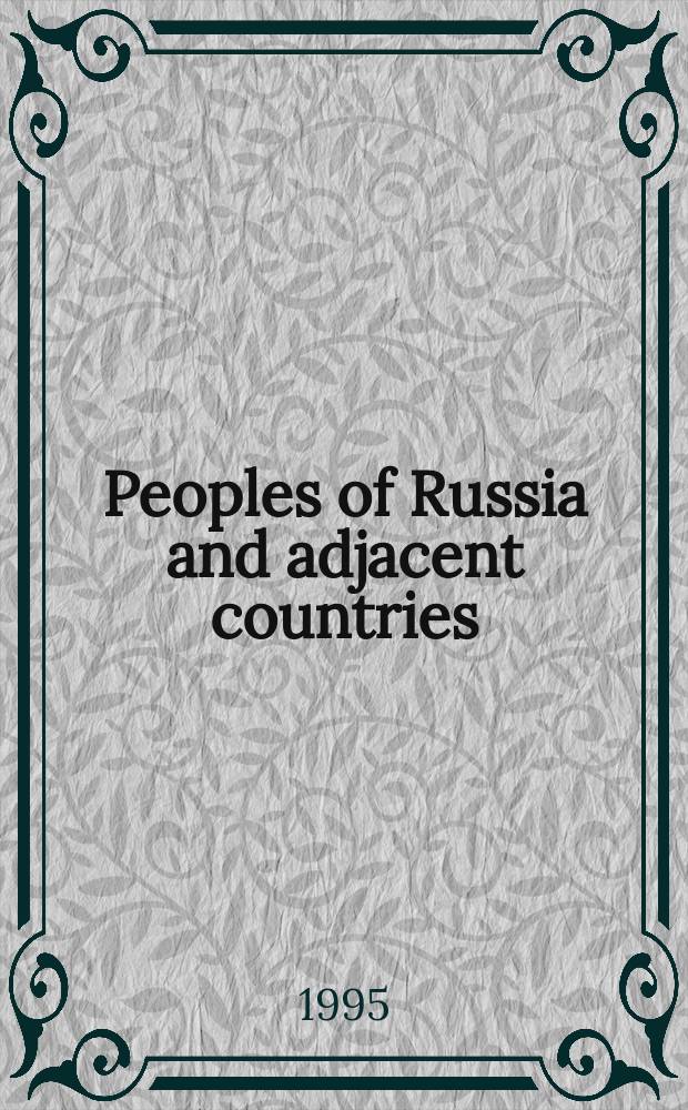 Peoples of Russia and adjacent countries