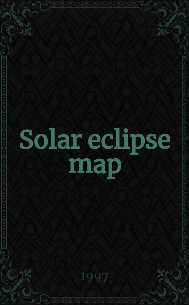 Solar eclipse map