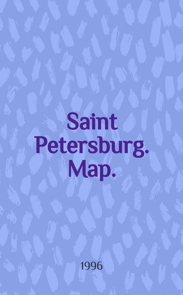 Saint Petersburg. Map.