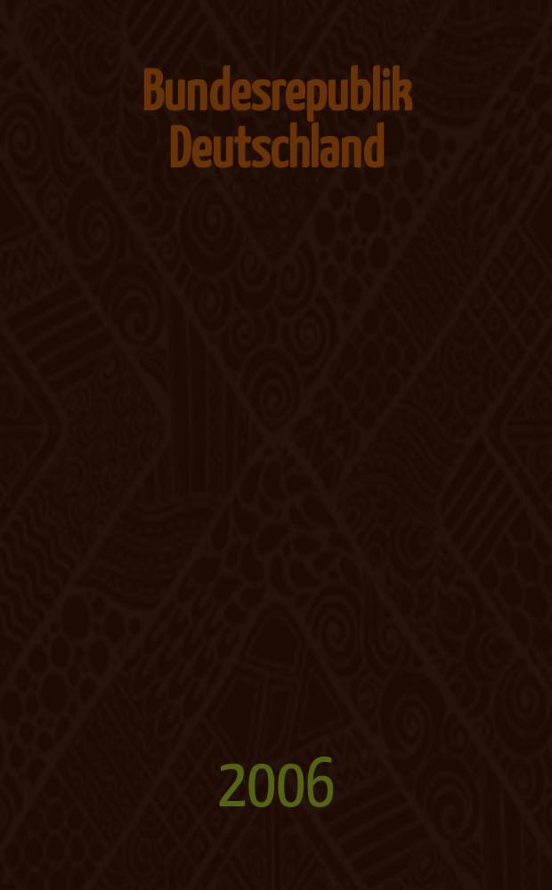 Bundesrepublik Deutschland : Nationalatlas. Arbeit und Lebensstandard