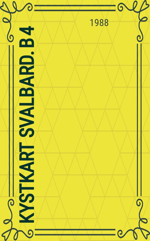 Kystkart Svalbard. B 4: Bellsund