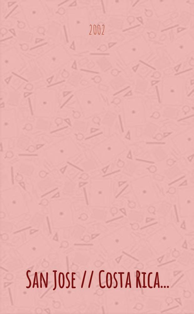 San Jose // Costa Rica. . : National parks and other protected areas