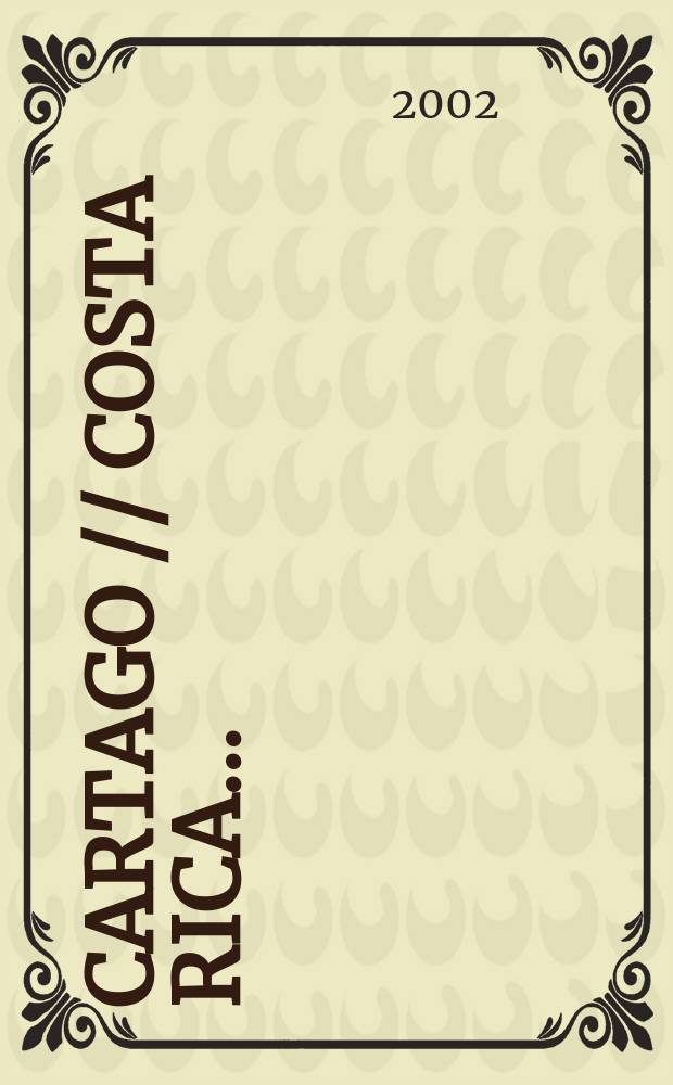 Cartago // Costa Rica. . : National Parks and other protected areas