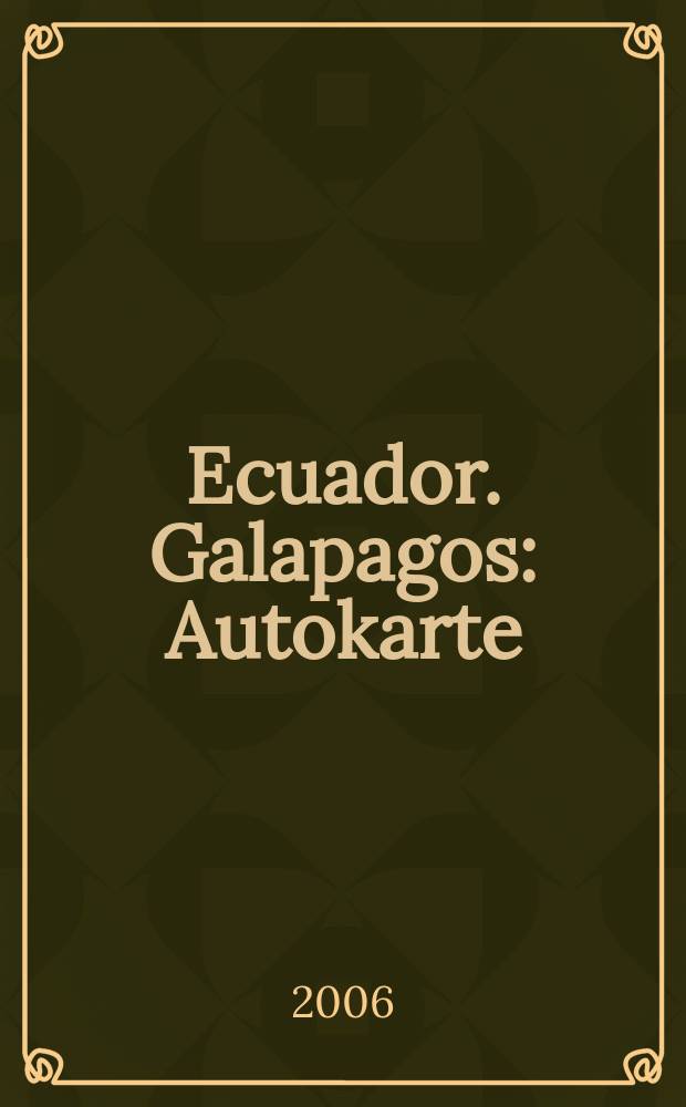 Ecuador. Galapagos : Autokarte
