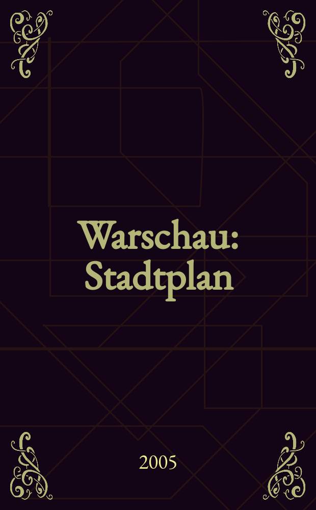 Warschau : Stadtplan