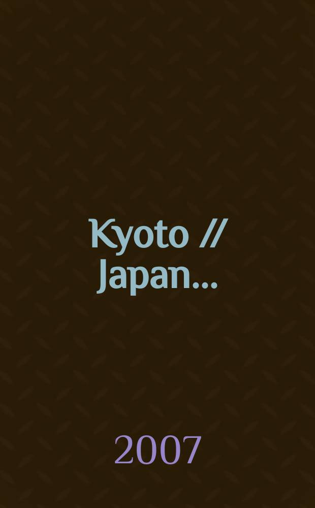 Kyoto // Japan. .