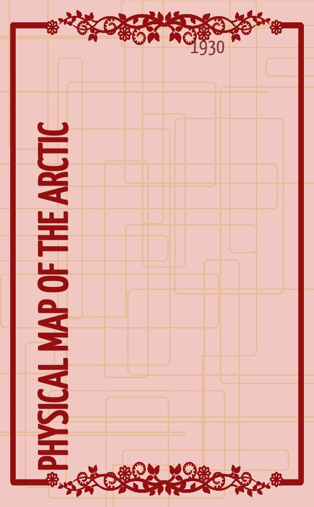 Physical map of the Arctic