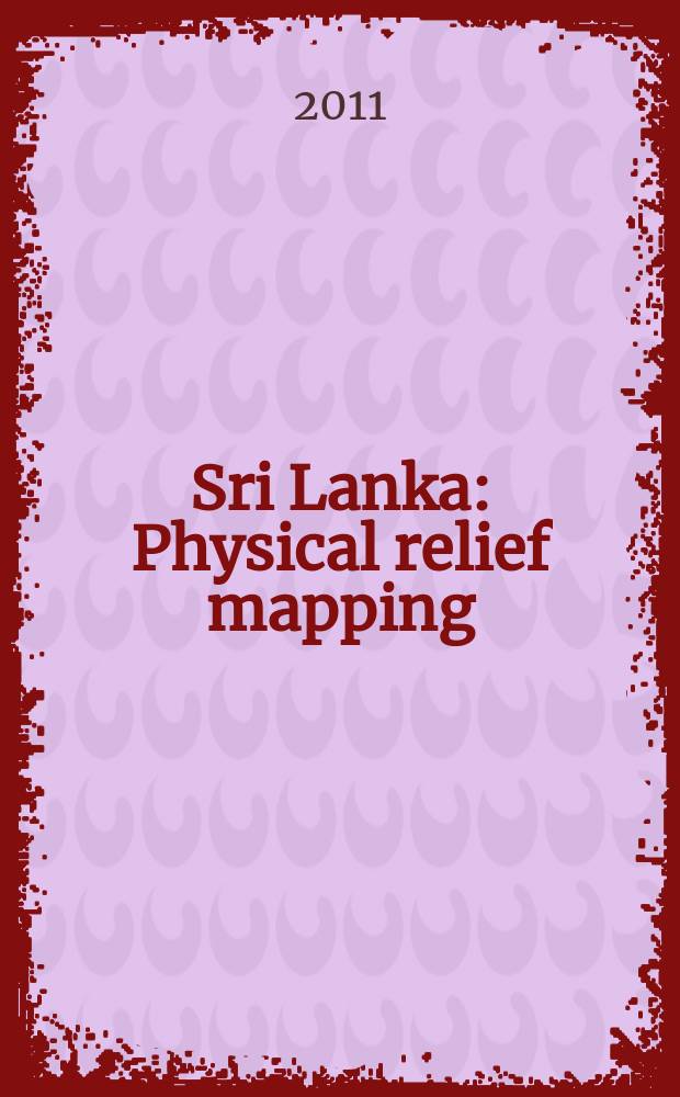 Sri Lanka : Physical relief mapping : Places of interest