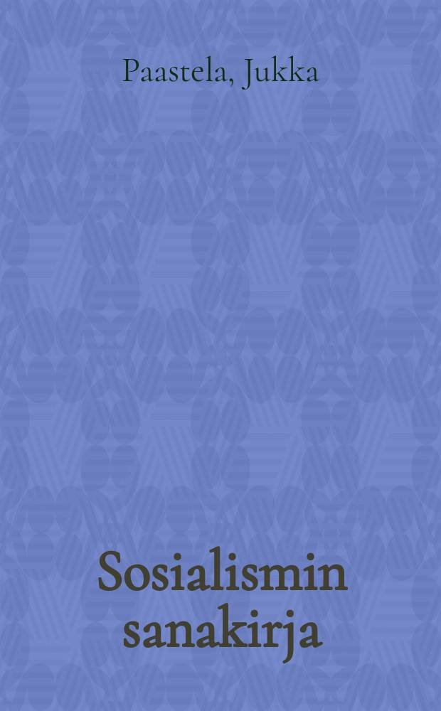 Sosialismin sanakirja