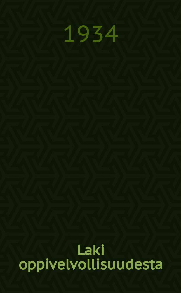 Laki oppivelvollisuudesta