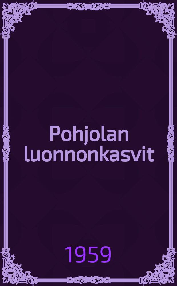 Pohjolan luonnonkasvit