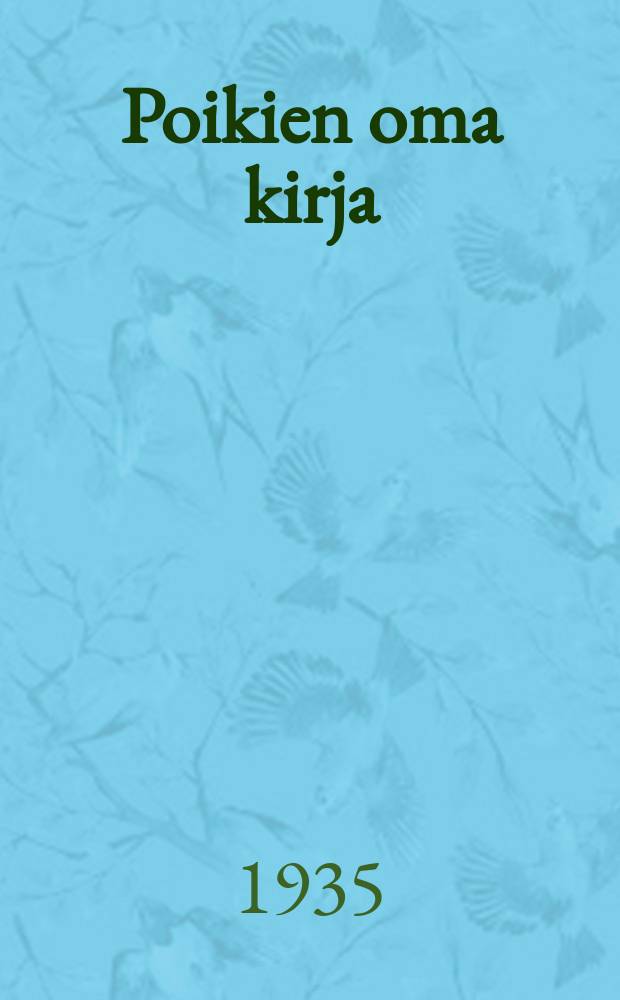 Poikien oma kirja