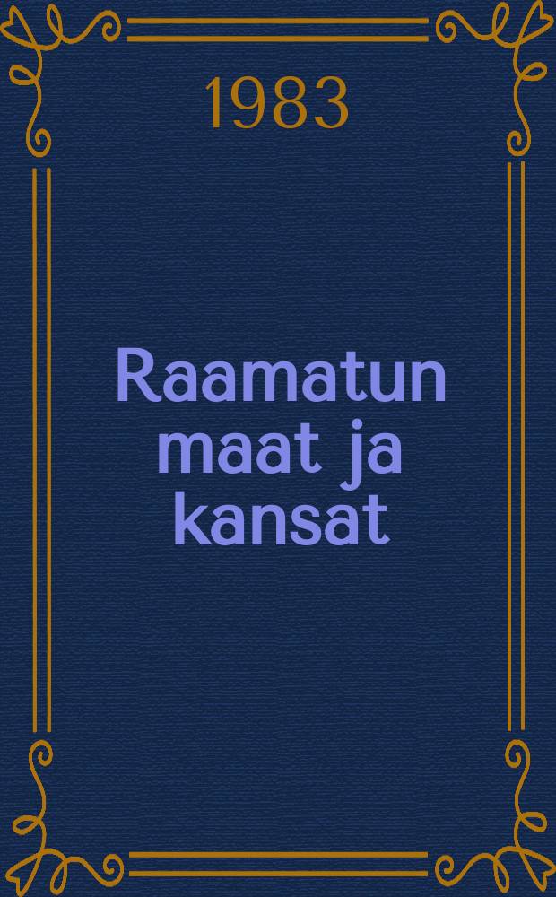 Raamatun maat ja kansat : kuvakartasto Pyhän kirjan syntysijoilta