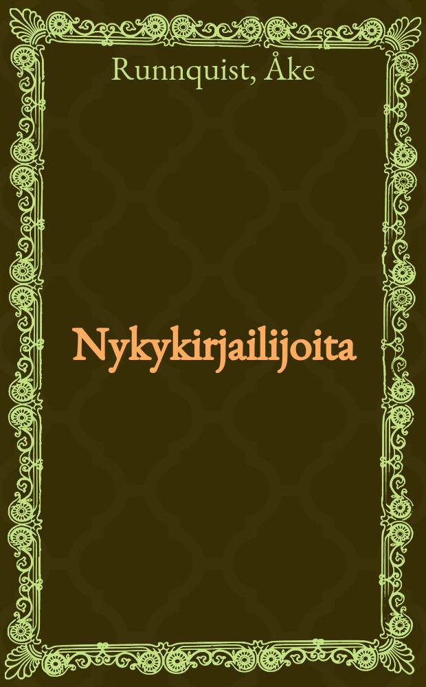Nykykirjailijoita