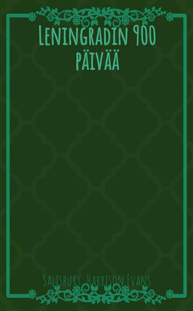 Leningradin 900 päivää