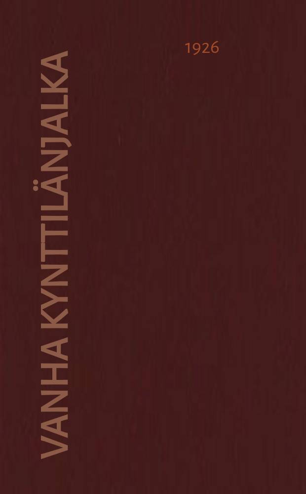 Vanha kynttilänjalka : Kertomuksia = Старый одсвечник. Рассказы