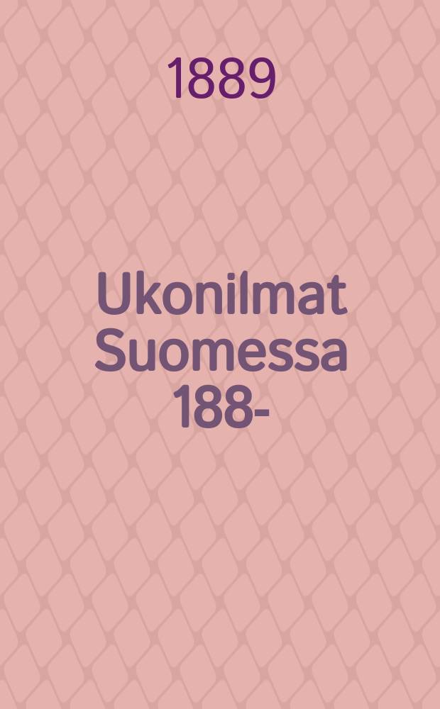 Ukonilmat Suomessa 1888- = Грозы в Финляндии