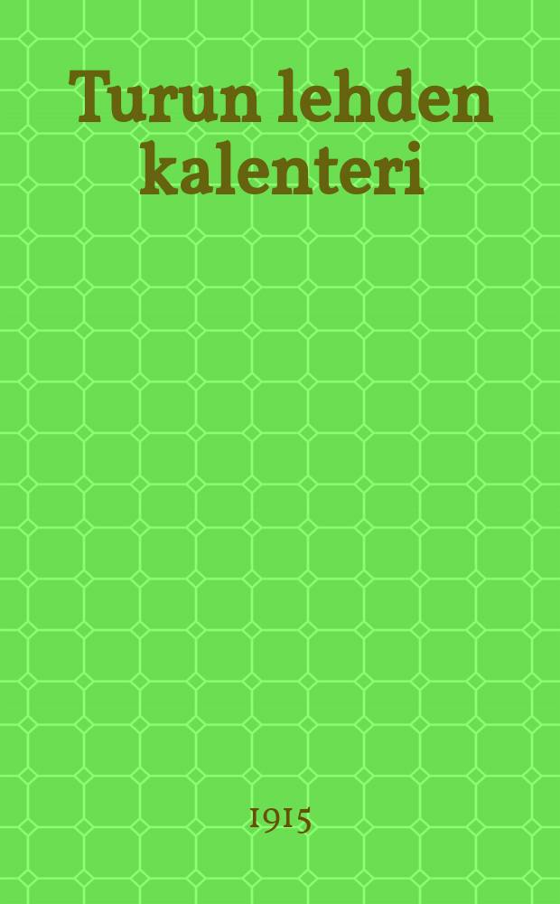 Turun lehden kalenteri