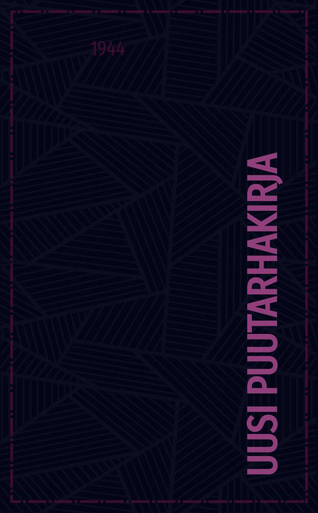 Uusi puutarhakirja
