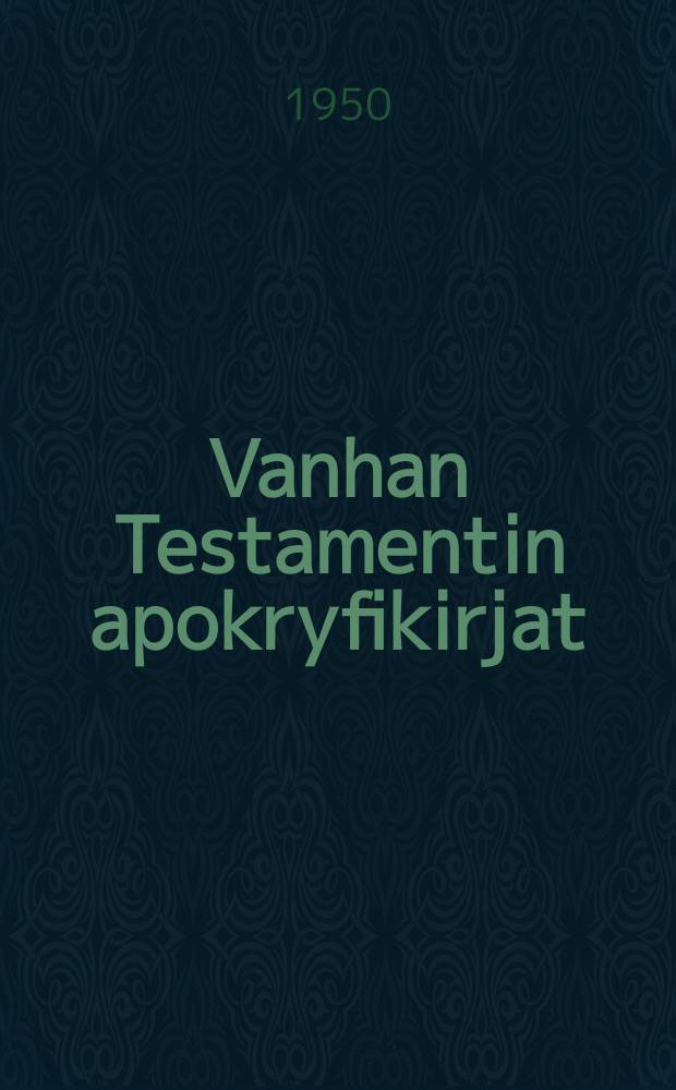 Vanhan Testamentin apokryfikirjat
