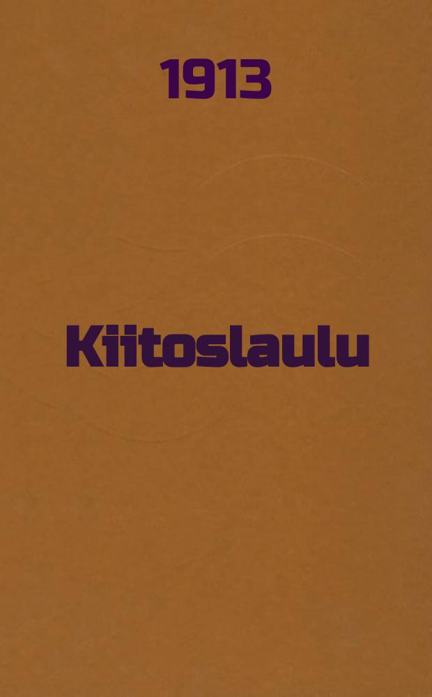 Kiitoslaulu