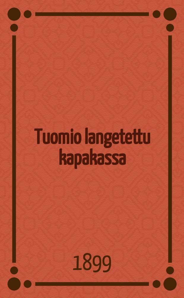 Tuomio langetettu kapakassa