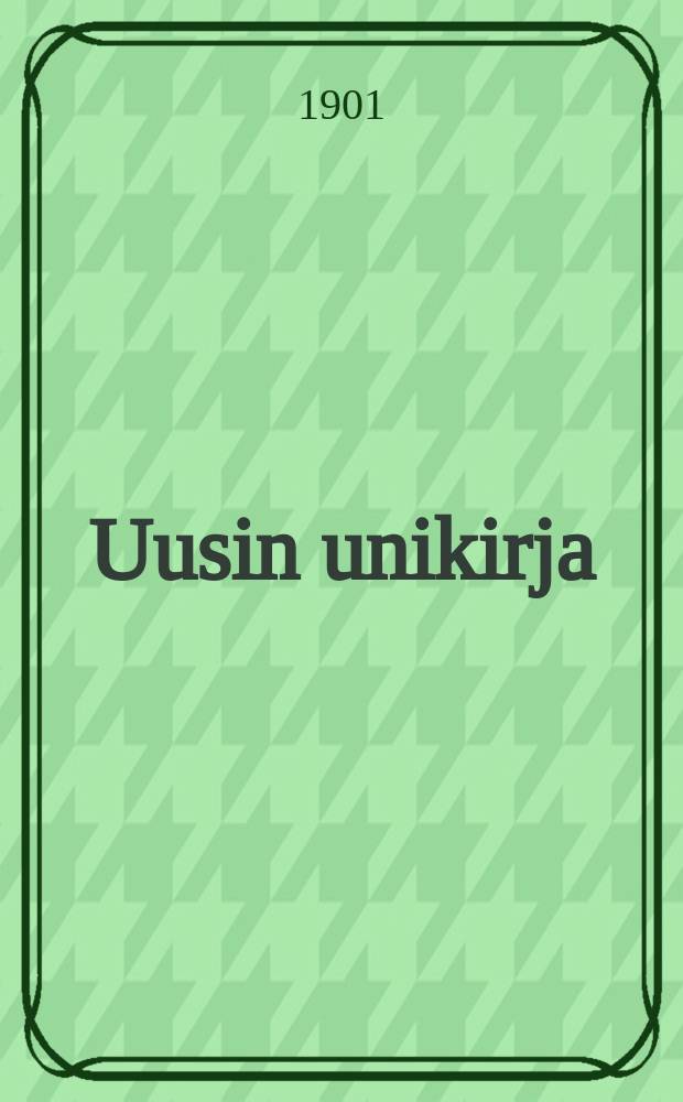 Uusin unikirja