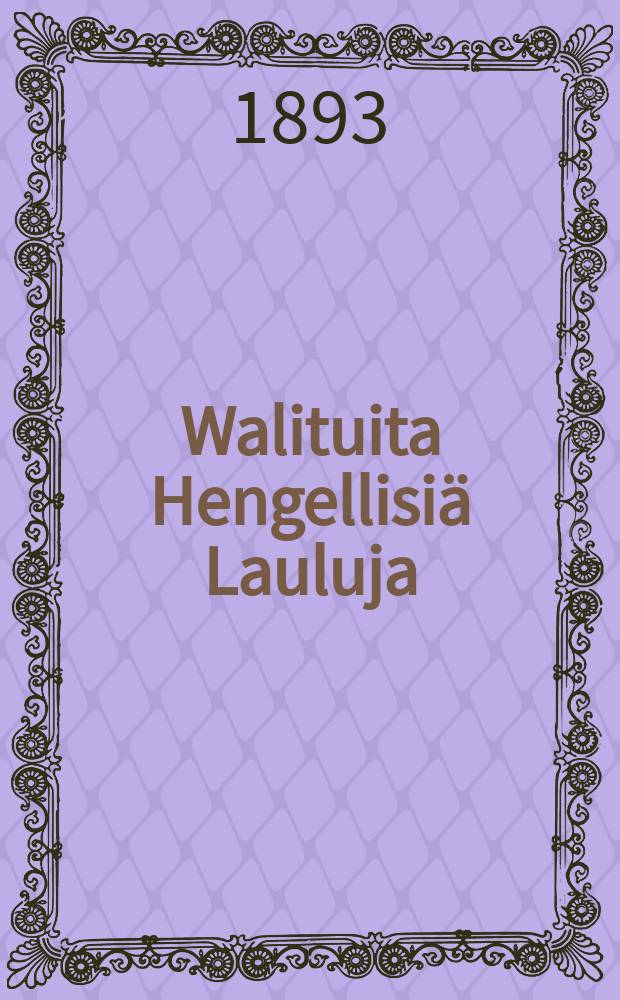 Walituita Hengellisiä Lauluja