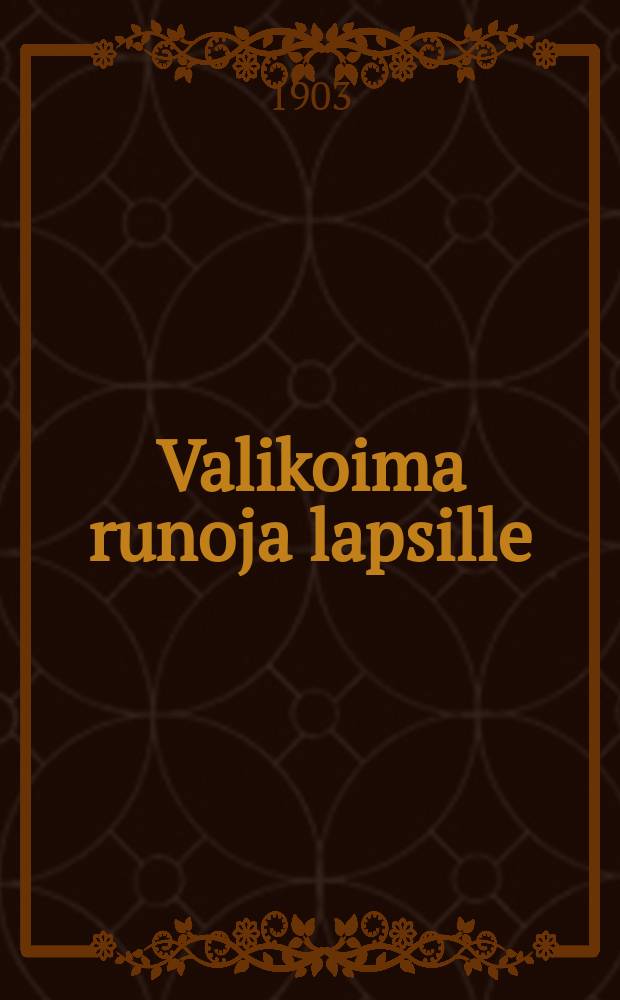 Valikoima runoja lapsille