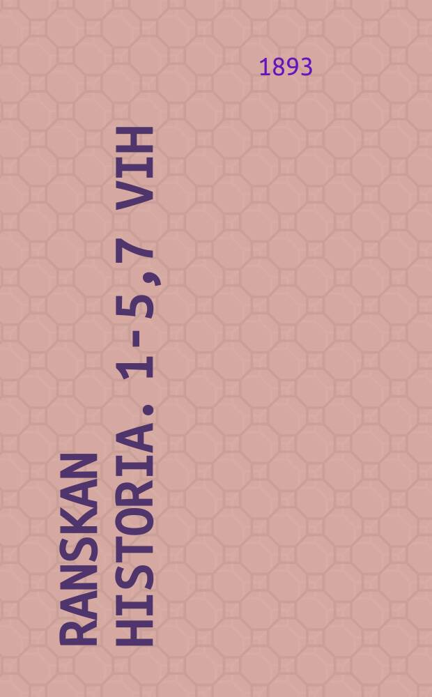 Ranskan historia. 1-5,7 vih