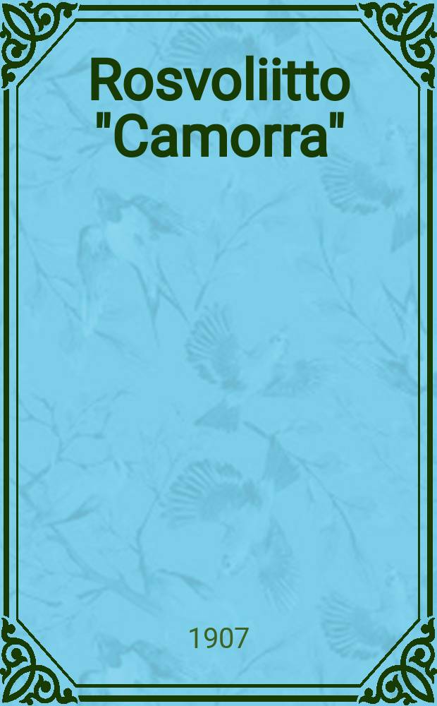 Rosvoliitto "Camorra" : Suomennos