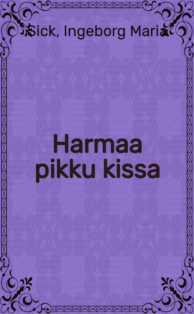 Harmaa pikku kissa