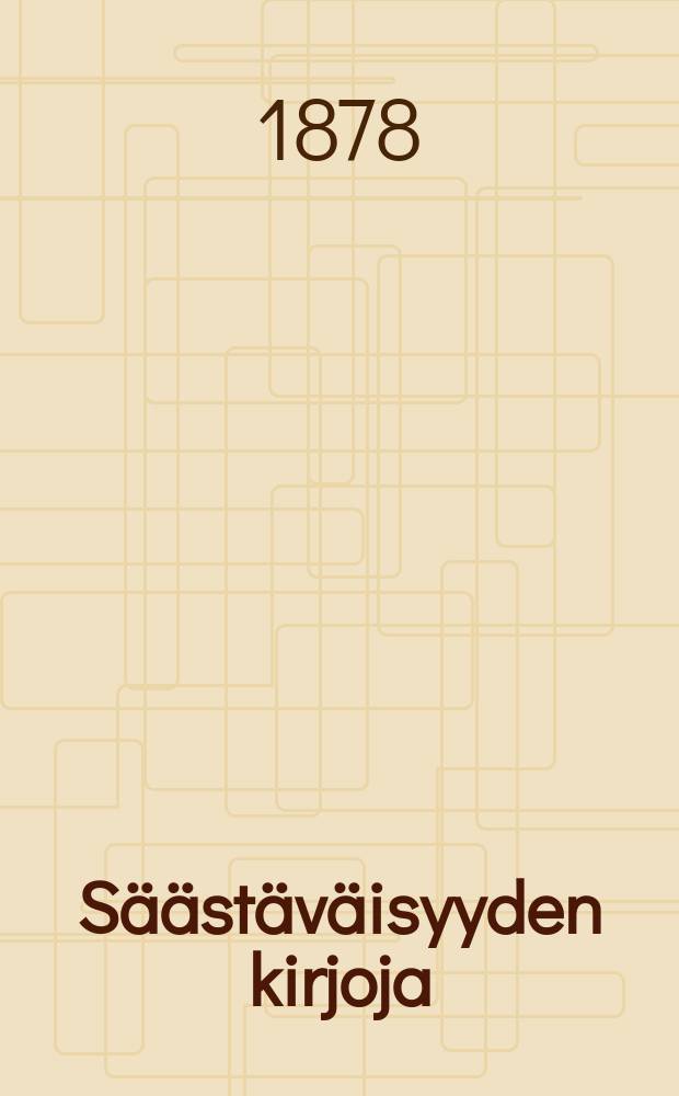 Säästäväisyyden kirjoja