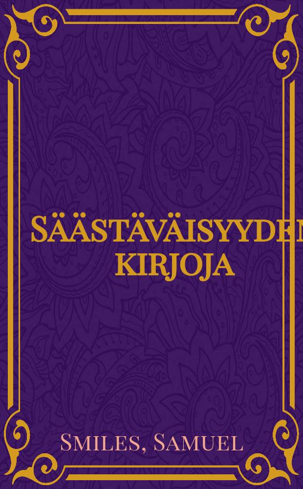 Säästäväisyyden kirjoja