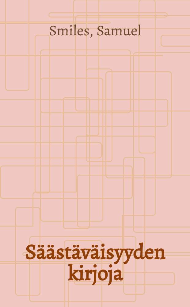 Säästäväisyyden kirjoja