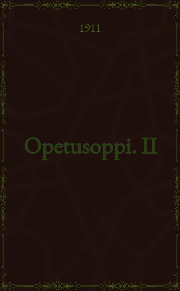 Opetusoppi. II