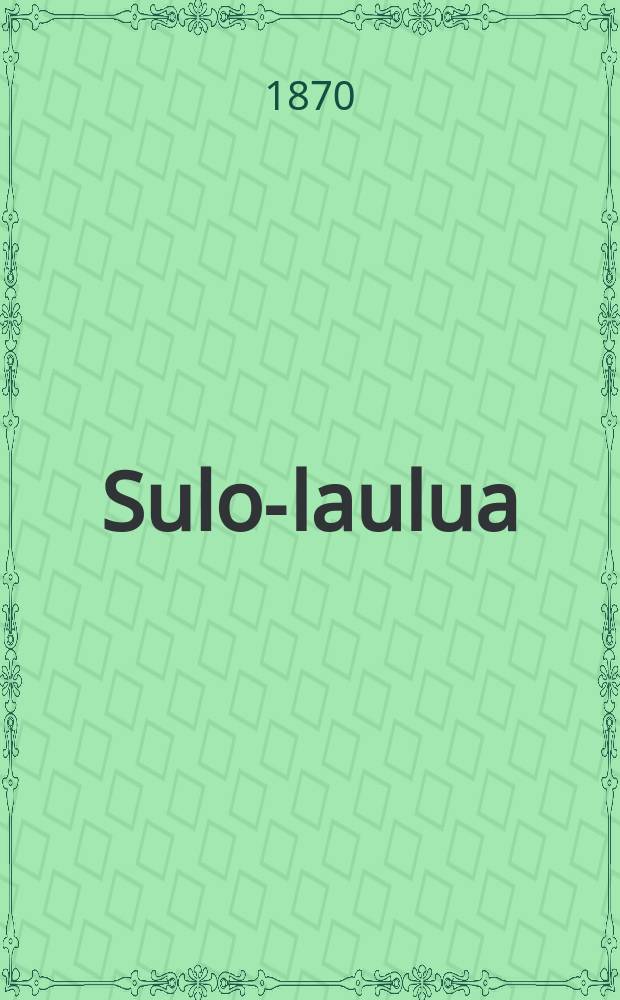 Sulo-laulua