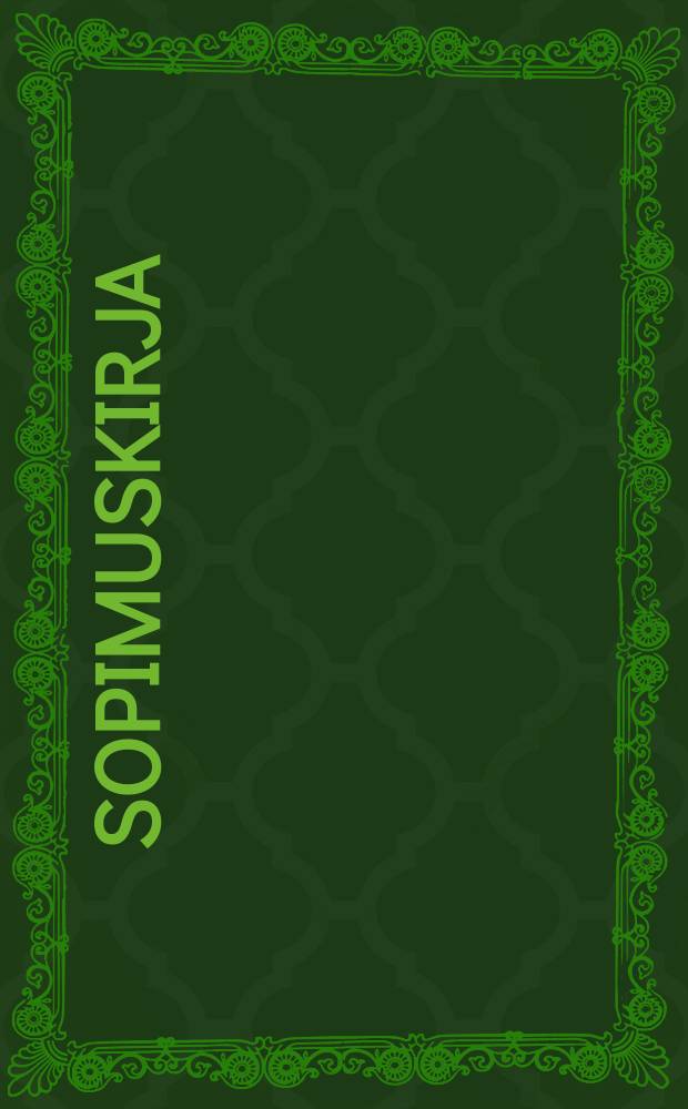 Sopimuskirja