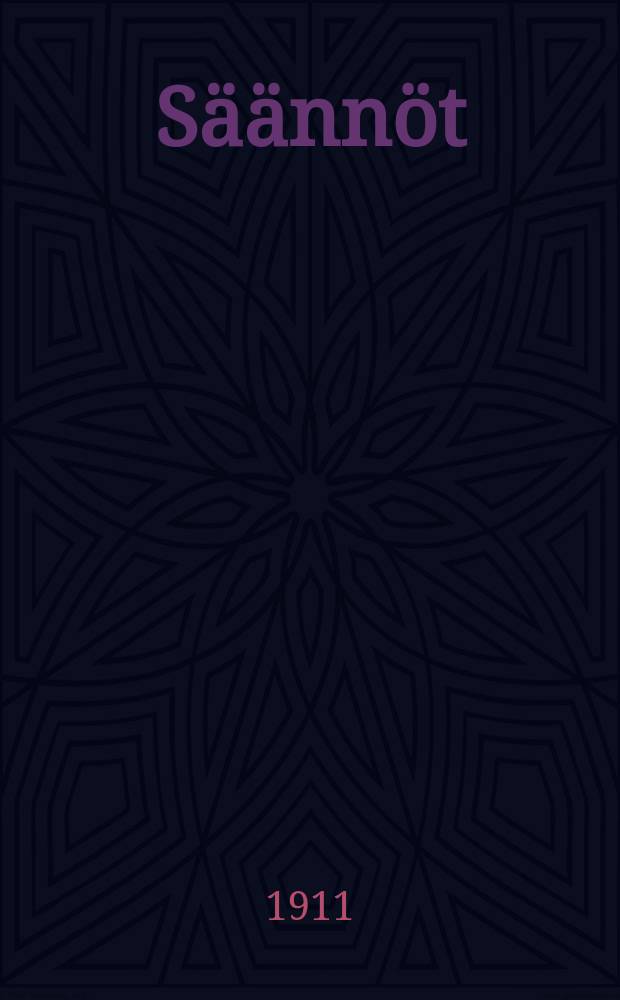 S&auml;&auml;nn&ouml;t