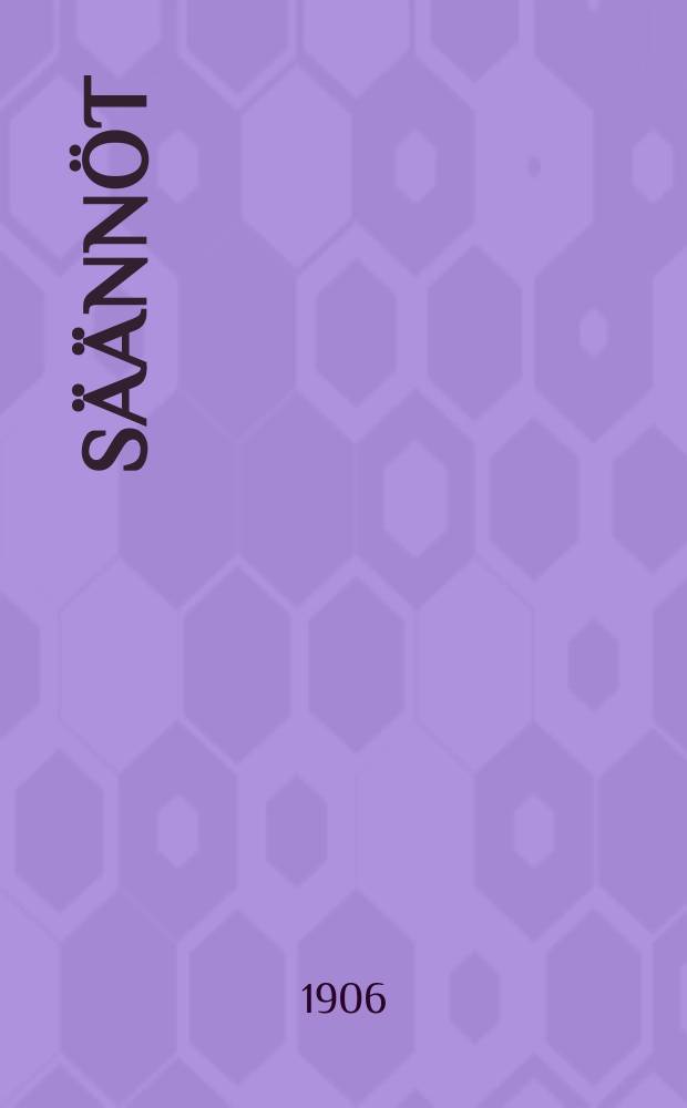 S&auml;&auml;nn&ouml;t