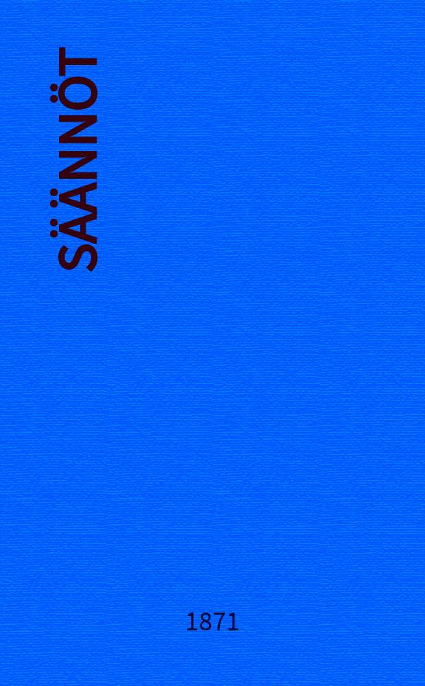 S&auml;&auml;nn&ouml;t