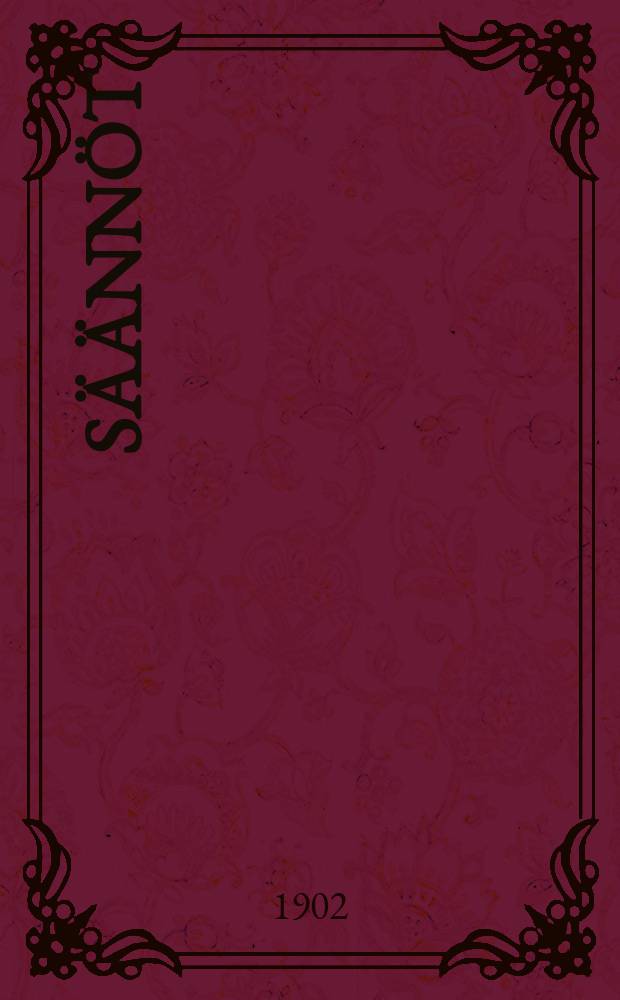 S&auml;&auml;nn&ouml;t