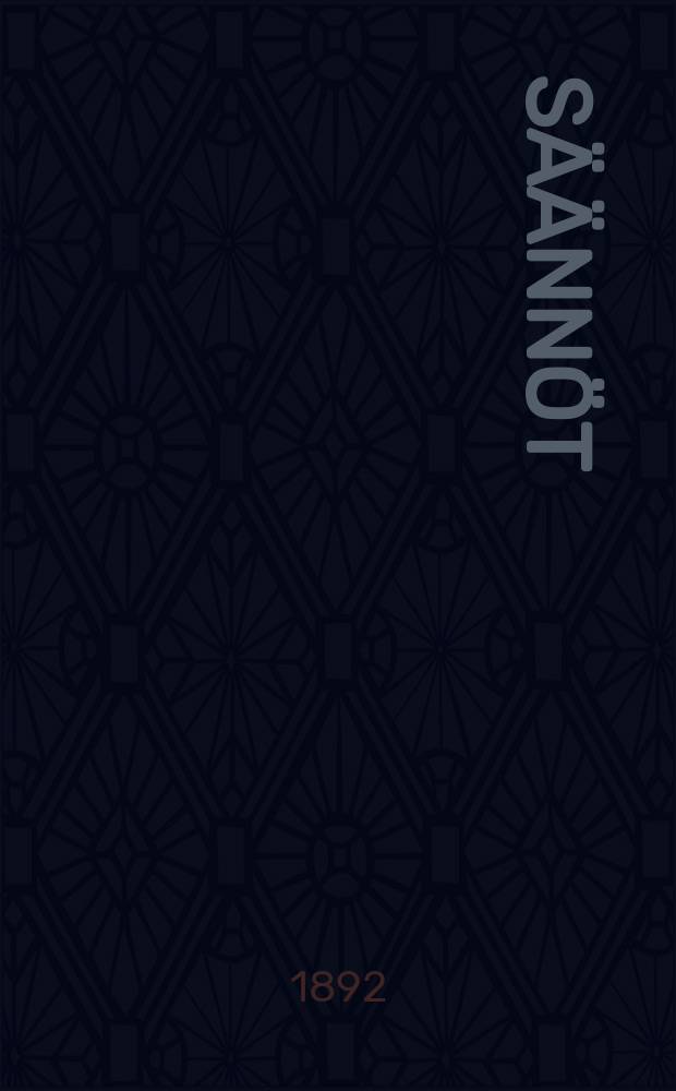 S&auml;&auml;nn&ouml;t